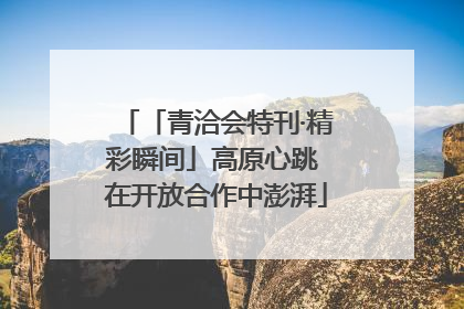 「青洽会特刊·精彩瞬间」高原心跳 在开放合作中澎湃