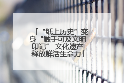 “纸上历史”变身“触手可及文明印记” 文化遗产释放鲜活生命力