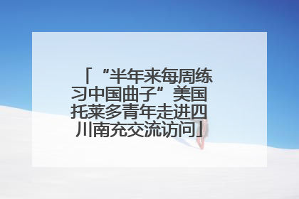 “半年来每周练习中国曲子”美国托莱多青年走进四川南充交流访问