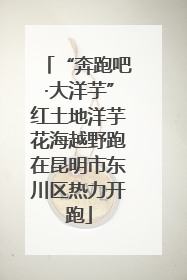 “奔跑吧·大洋芋”红土地洋芋花海越野跑在昆明市东川区热力开跑