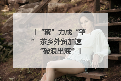 “聚”力成“擎” 茶乡外贸加速“破浪出海”