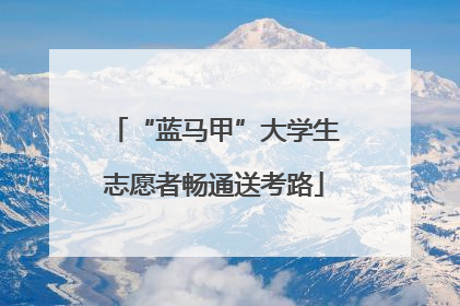 “蓝马甲”大学生志愿者畅通送考路