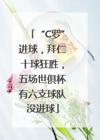 “C罗”进球，拜仁十球狂胜，五场世俱杯有六支球队没进球
