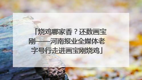 烧鸡哪家香？还数画宝刚——河南报业全媒体老字号行走进画宝刚烧鸡