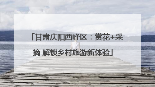 甘肃庆阳西峰区：赏花+采摘 解锁乡村旅游新体验