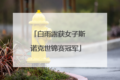 白雨露获女子斯诺克世锦赛冠军