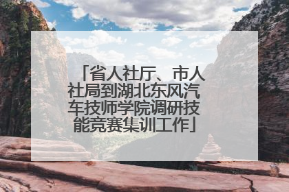 省人社厅、市人社局到湖北东风汽车技师学院调研技能竞赛集训工作