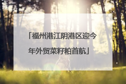 福州港江阴港区迎今年外贸菜籽粕首航