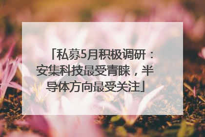 私募5月积极调研：安集科技最受青睐，半导体方向最受关注