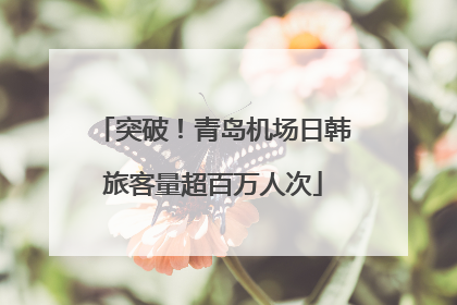 突破！青岛机场日韩旅客量超百万人次
