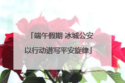 端午假期 冰城公安以行动谱写平安旋律