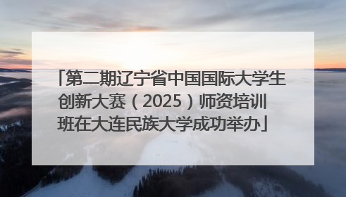 第二期辽宁省中国国际大学生创新大赛（2025）师资培训班在大连民族大学成功举办
