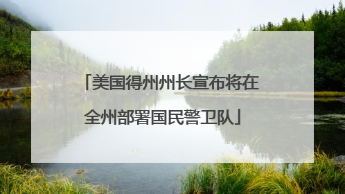 美国得州州长宣布将在全州部署国民警卫队