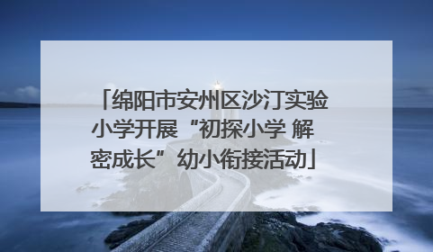 绵阳市安州区沙汀实验小学开展“初探小学 解密成长”幼小衔接活动