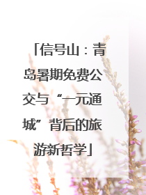 信号山：青岛暑期免费公交与“一元通城”背后的旅游新哲学