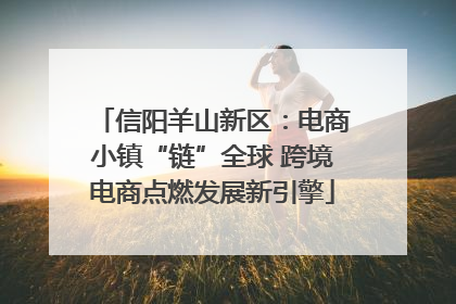 信阳羊山新区：电商小镇“链”全球 跨境电商点燃发展新引擎