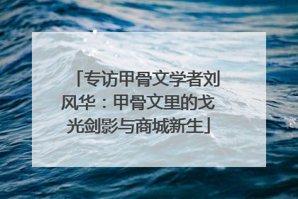 专访甲骨文学者刘风华：甲骨文里的戈光剑影与商城新生