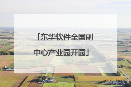 东华软件全国副中心产业园开园