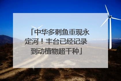 中华多刺鱼重现永定河！丰台已经记录到动植物超千种