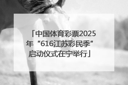 中国体育彩票2025年“616江苏彩民季”启动仪式在宁举行