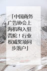 中国商务广告协会上海机构入驻普陀！行业权威奖项同步落户