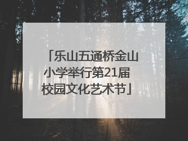 乐山五通桥金山小学举行第21届校园文化艺术节