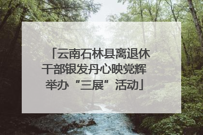 云南石林县离退休干部银发丹心映党辉举办“三展”活动