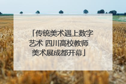 传统美术遇上数字艺术 四川高校教师美术展成都开幕