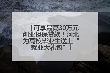 可享最高30万元创业担保贷款！河北为高校毕业生送上“就业大礼包”