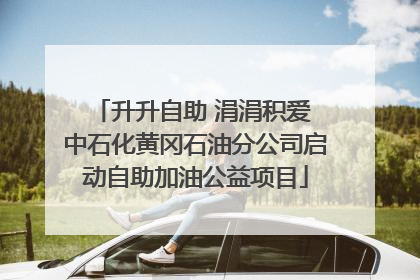 升升自助 涓涓积爱 中石化黄冈石油分公司启动自助加油公益项目