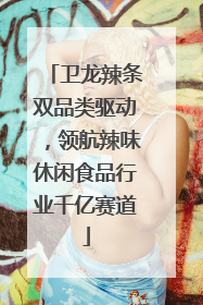 卫龙辣条双品类驱动，领航辣味休闲食品行业千亿赛道