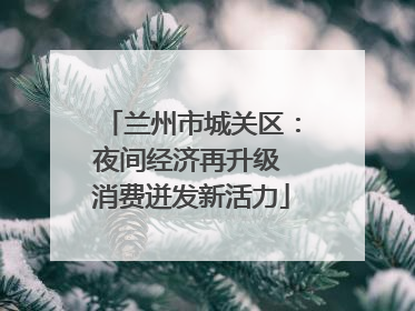 兰州市城关区：夜间经济再升级 消费迸发新活力