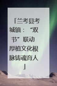兰考县考城镇:“双节”联动 厚植文化根脉铸魂育人