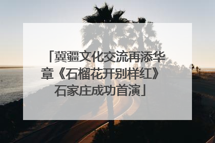 冀疆文化交流再添华章《石榴花开别样红》石家庄成功首演