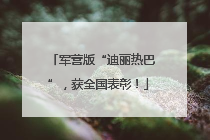 军营版“迪丽热巴”，获全国表彰！