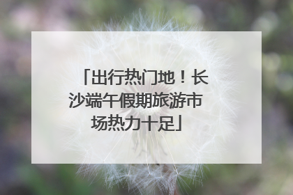 出行热门地！长沙端午假期旅游市场热力十足