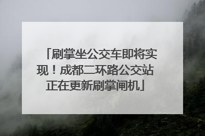 刷掌坐公交车即将实现！成都二环路公交站正在更新刷掌闸机