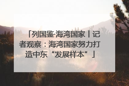 列国鉴·海湾国家丨记者观察：海湾国家努力打造中东“发展样本”