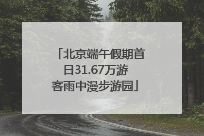 北京端午假期首日31.67万游客雨中漫步游园