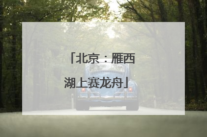 北京：雁西湖上赛龙舟