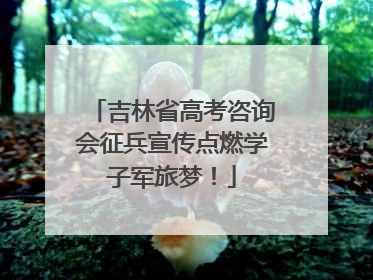 吉林省高考咨询会征兵宣传点燃学子军旅梦！