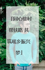 同心驻村帮扶路 共筑瑶乡振兴梦