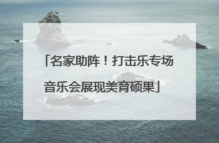 名家助阵！打击乐专场音乐会展现美育硕果