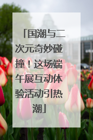 国潮与二次元奇妙碰撞！这场端午展互动体验活动引热潮