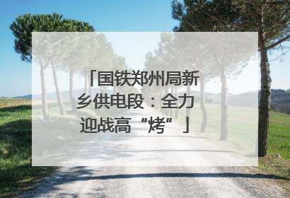 国铁郑州局新乡供电段：全力迎战高“烤”