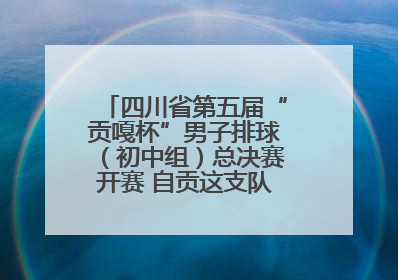 四川省第五届“贡嘎杯”男子排球（初中组）总决赛开赛 自贡这支队伍打进半决赛