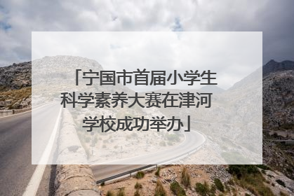 宁国市首届小学生科学素养大赛在津河学校成功举办
