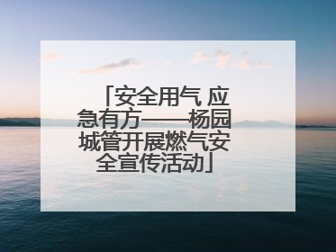 安全用气 应急有方——杨园城管开展燃气安全宣传活动