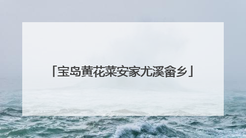 宝岛黄花菜安家尤溪畲乡