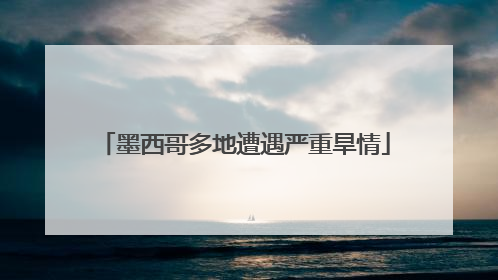 墨西哥多地遭遇严重旱情